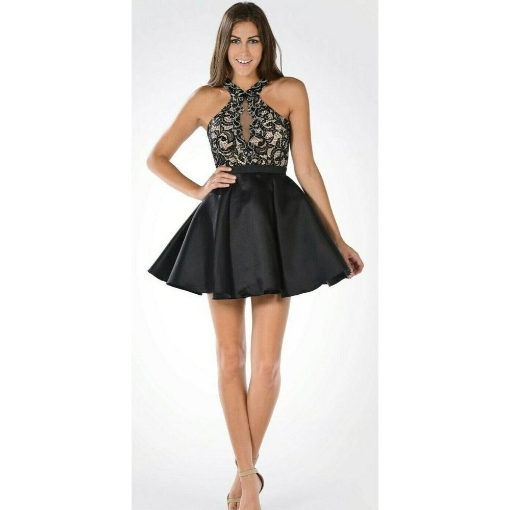 Poly USA Beaded Homecoming Dress Medium